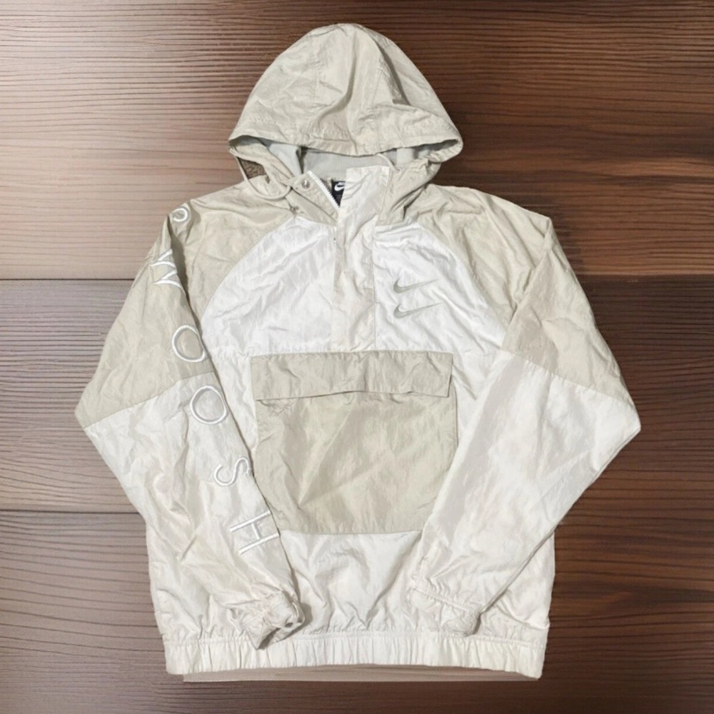 Nike Double Swoosh Quarter-Zip Windbreaker Jacket Size Medium - Picture 1 of 4